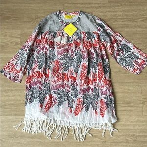 Roller Rabbit Multicolor Tunic Top size XS